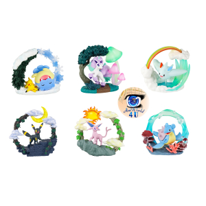Authentic Pokemon re-ment figures Circular Diorama Collection
